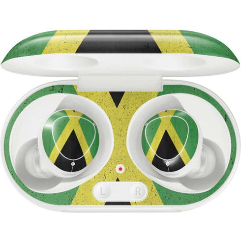 Jamaica Flag Distressed Galaxy Buds Plus Skin